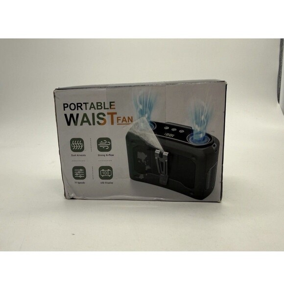 4-in-1 Portable Waist Personal Rechargeable Fan 20000mAh Powerful Dual-Motor - Picture 9 of 16